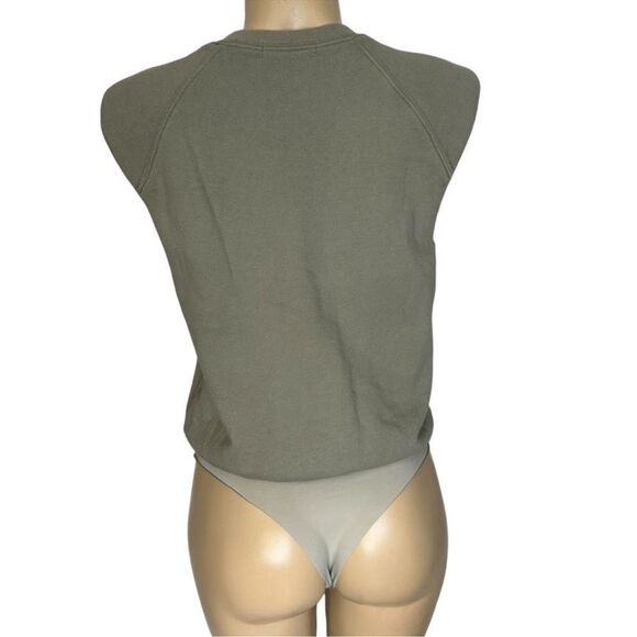 JONATHAN SIMKHAI STANDARD Channing Bodysuit in Eucalyptus Size small - Picture 6 of 12